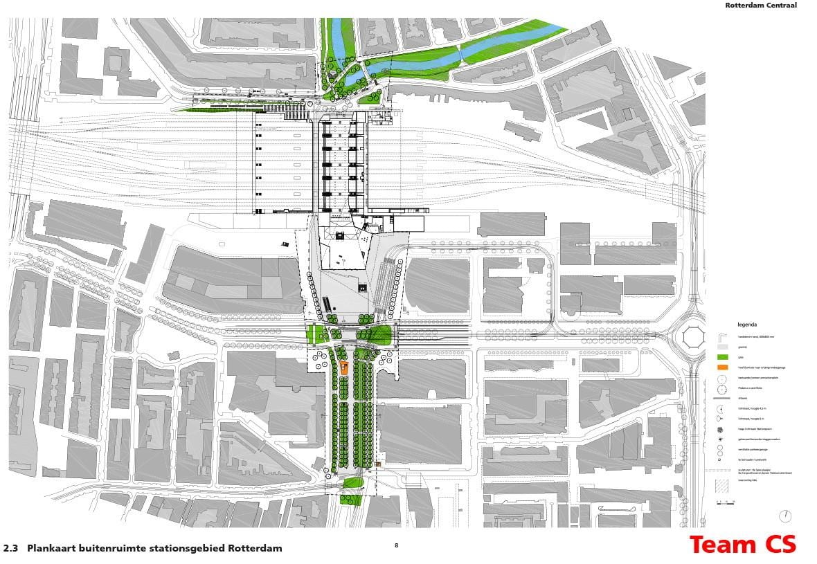 Rotterdam centraal tren de la estación mapa