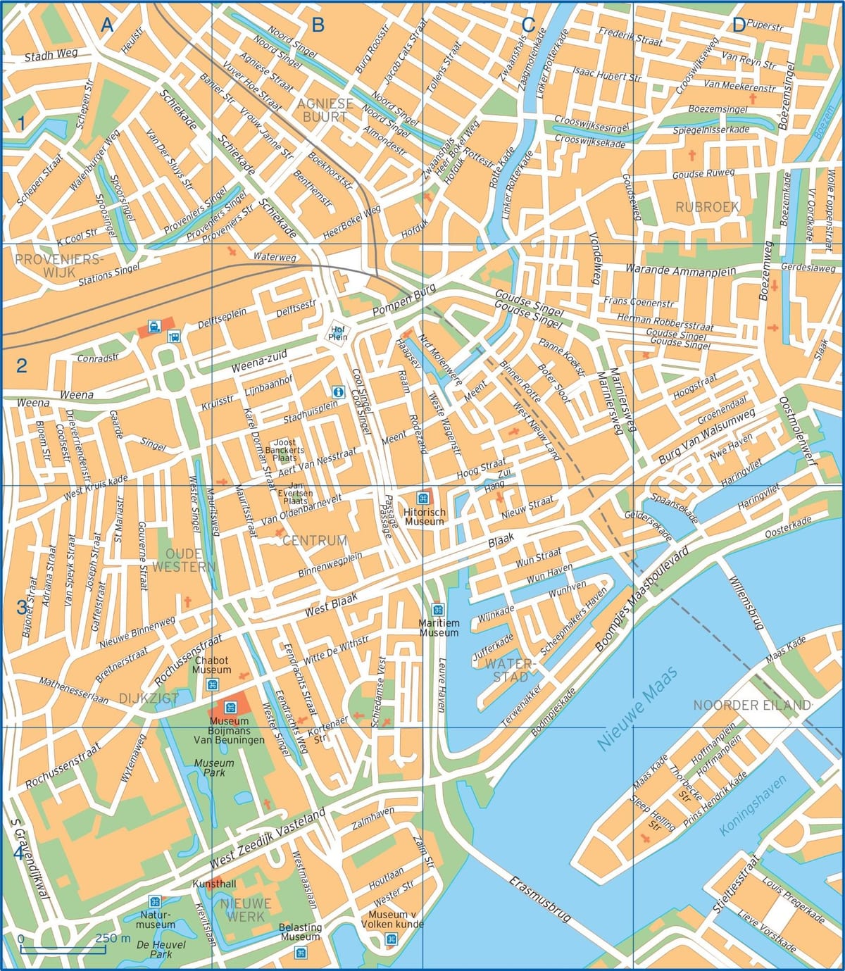 Mapa de Rotterdam calle 