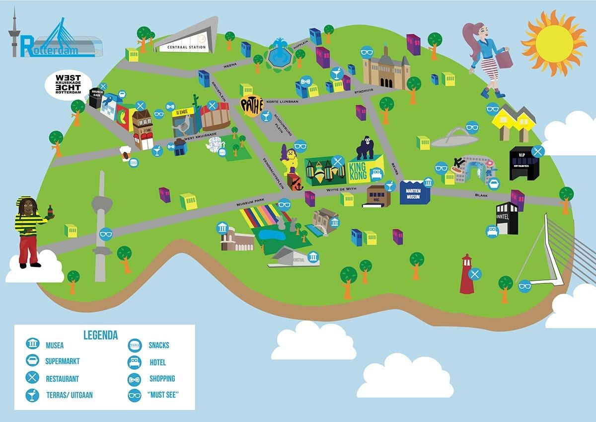 Rotterdam atracciones mapa