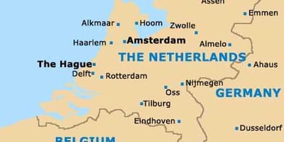 Rotterdam, amsterdam mapa