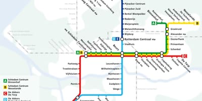 El mapa del metro de la haya