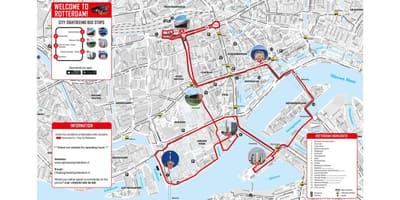 Mapa de Rotterdam autobús 